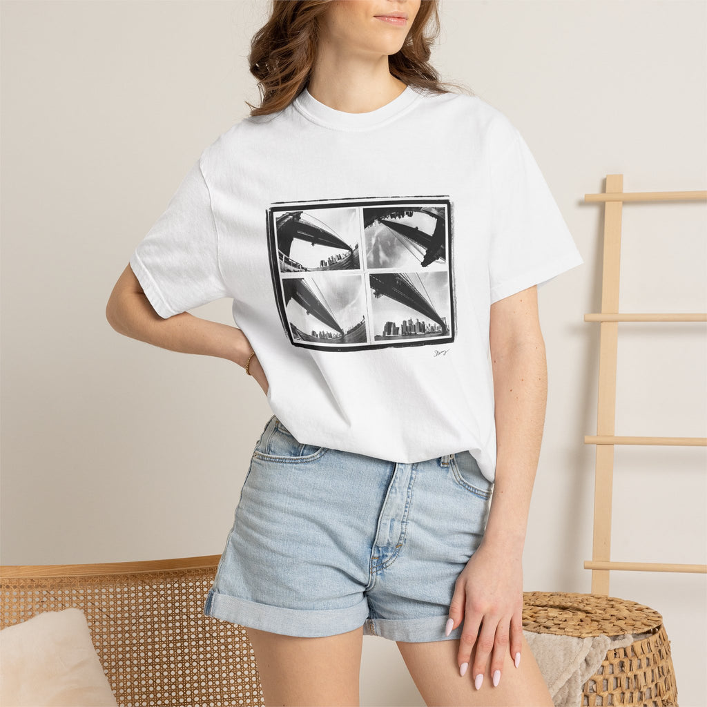 BK BRIDGE Unisex Garment-Dyed T-shirt